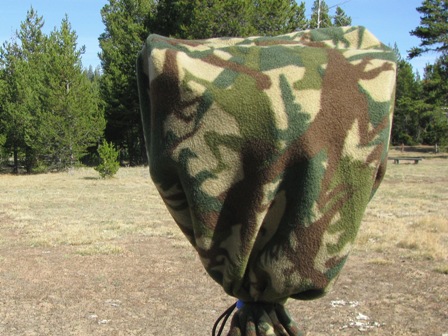 photo:wooden bowl array, camo pajama wind screen